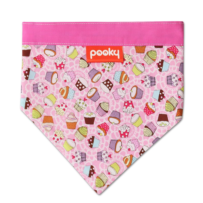 Pooky Pets - Reversible Bandana - Pink Cupcakes Pooky Pets - Reversible Bandana - Pink Cupcakes