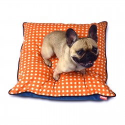 Pooky Pets - Cushions - Polka Dot - Orange - Turquoise