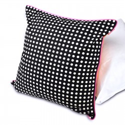 Pooky Pets - Cushions - Polka Dot  - Black - Orange