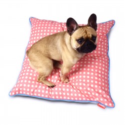 Pooky Pets - Cushions - Polka Dot - Pink - Grey