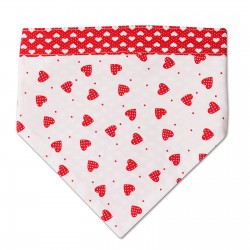 Pooky Pets - Reversible Bandana - Valentine's Love Hearts