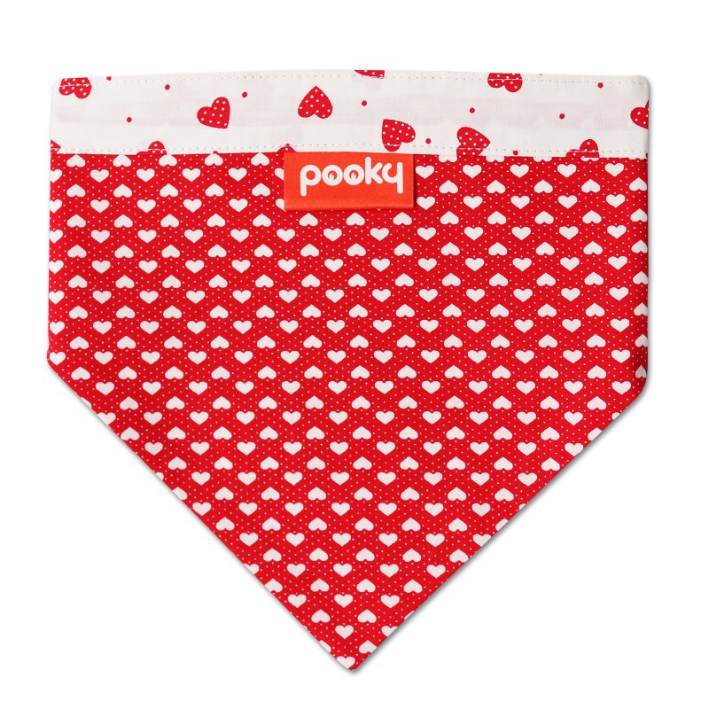 Pooky Pets - Reversible Bandana - Valentine's Love Hearts
